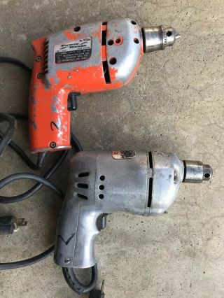 Vintage Power House And Black & Decker Electric Drills