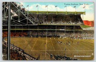 York City Yankee Stadium Football Penn State Vs West Virginia Univ 1923