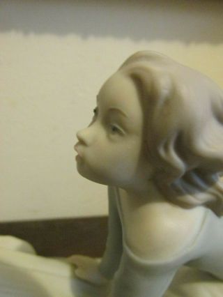 NAO By Lladro Spain Porcelain Figurine Girl & Boy On Seesaw Dog 4867 Matt 6