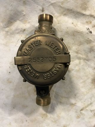 Vintage Antique Steampunk Master Brass Water Meter 5/8 "