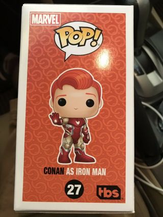 Exclusive Conan O ' Brien Iron Man Marvel Funko Pop SDCC 2019 Avengers Endgame 27 4