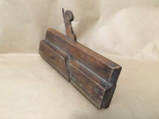 Antique wooden moulding plane woodworking tool by ALLANS old plane 2