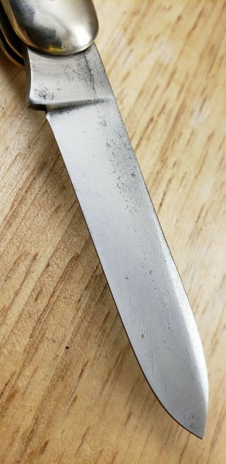 Vintage Miller Bros Knife/ Jigged Bone Equal End Jack Pocket Knife/ Meriden USA 4