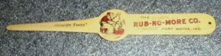 rare old celluloid letter opener advertising Rub No More Washing Powder Soap 2