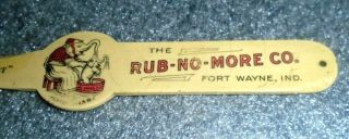 rare old celluloid letter opener advertising Rub No More Washing Powder Soap 3