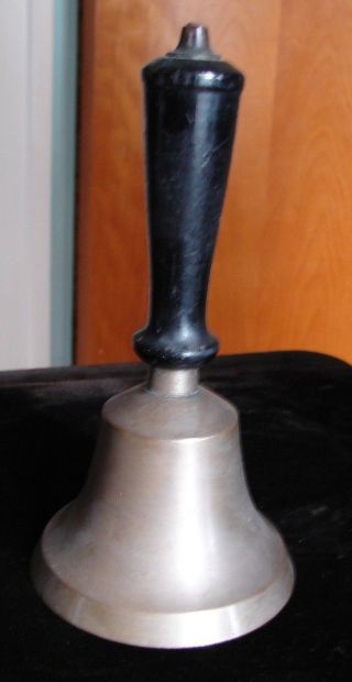 Antique One Room School House Teacher’s Hand Bell With Marked 35 &