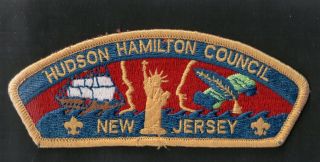 Hudson Hamilton Council Jersey Jersey City,  Nj 1970 - 1994 Gold Border Csp 400