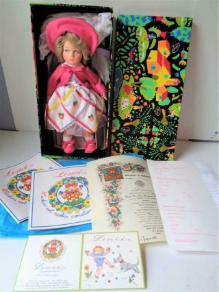 1986 Lenci Princess Lady Diana Cloth Doll With Wrist Tag 890