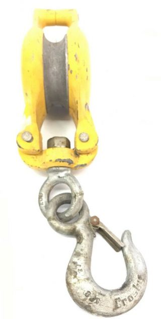 Vintage Western Power Products 303 Pulley With Crosby Hook