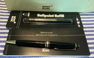 Montblanc Meisterstück Gold Trim Ballpoint Medium Black Pen Mont Blanc