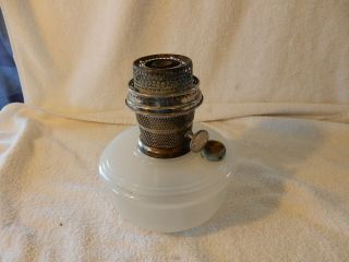 Vintage Aladdin Alacite White Wall Shelf Lamp W/ Nu - Type Model B Burner