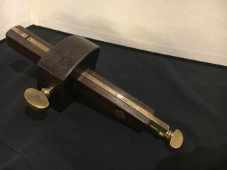 Rare Vintage George Wheatcroft Antique Wood Cam Lock Marking Mortise Gauge