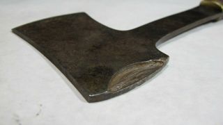 Vintage WESTERN FIELD U.  S.  A.  Leather Stacked Handle Hatchet Axe Mountain Find 6