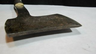 Vintage WESTERN FIELD U.  S.  A.  Leather Stacked Handle Hatchet Axe Mountain Find 7