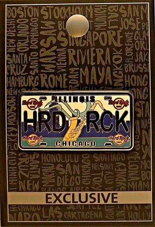 Hard Rock Cafe Chicago Core License Plate Series 2015 Hrc Pin 82308