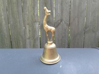 Vintage Brass Giraffe Bell.