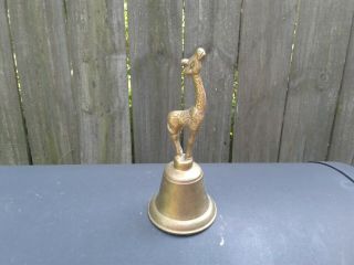Vintage Brass Giraffe Bell. 2