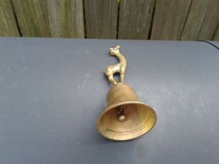 Vintage Brass Giraffe Bell. 3