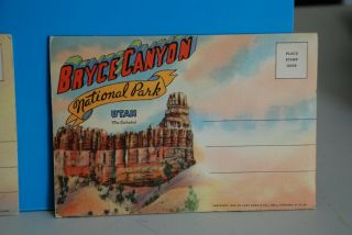 (s017) Souvenir Folder,  Bryce Canyon National Park Utah,  18 Views