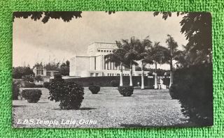 Territory Of Hawaii - Laie Hawaii Temple - Lds Church - Oahu Hi Photo Card