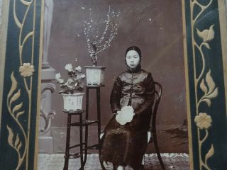 1 China real photograph sitting girl 1910 Shanghai 214 Peking Hong Kong 2