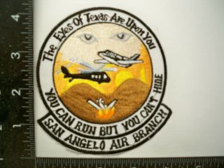 Old Rare Border Protect Dea Uscs Aviation Patch Amo San Angelo Tx Police Drug Tf