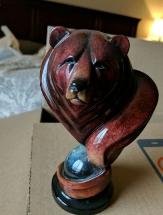 Imago Loverboy Red (2006) Bear Sculpture By Stephen Herrero Euc