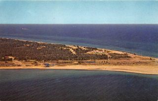 Whitefish Point Mi 1963 Aerial View Of A Sportsman 