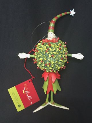 Dept 56 Holiday Patience Brewster Krinkles Ornament Kissing Ball Man Bx
