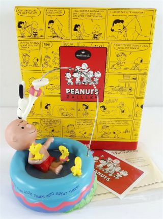 Hallmark Peanuts Gallery Great Times Charlie Brown Snoopy Figurine