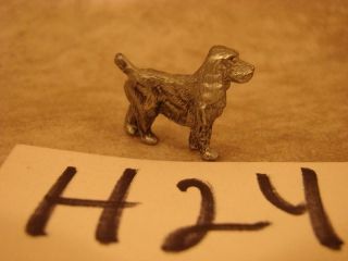 H24 Vintage Pewter Irish English Setter Spaniel Dog Figure Figurine