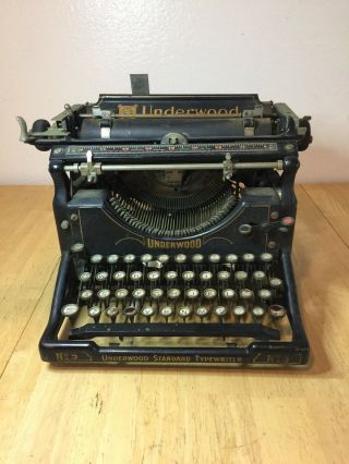 1923 Underwood Standard Typewriter No.  5 Serial 1727557 - 5 Needs Service