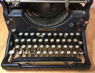 1923 Underwood Standard Typewriter No.  5 Serial 1727557 - 5 Needs Service 2