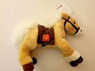2010 Legendary Wells Fargo Lightning Animal Horse Pony Plush Tan 13 " Nwt