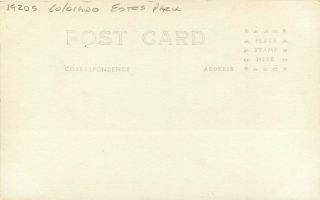 Colorado Estes Park Longs Peak Key Hole 1920s Postcard RPPC real photo 8217 2