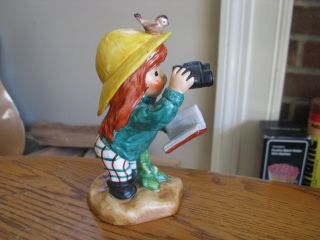 Goebel Charlot BYJ 84 Redheads BIRD WATCHER Figurine 1975 5