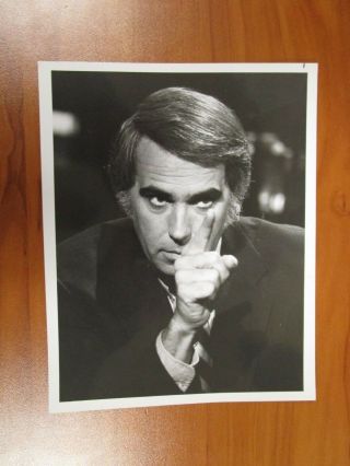 Vintage Glossy Press Photo News Anchor Tom Snyder,  Tomorrow,  Late Late Show 11