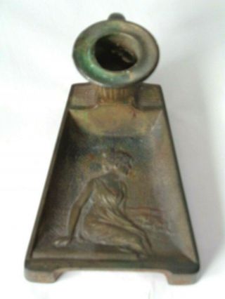 Antique Brass Women / Lady Chamber Stick Candle Candle 458