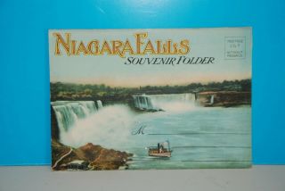 (s001) Niagara Falls Souvenir Folder,  20 Views