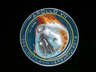Apollo 7 (vii) 50th Anniversary Commemorative Serialized Medal/medallion Nasa