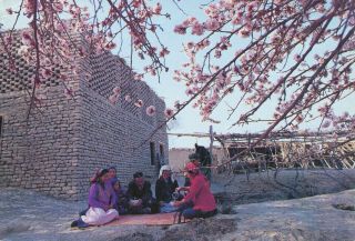 Postcard China Unknown Ethnic Minority People Xinjiang 新疆 Posted 1987