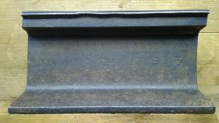 Rare Steel Railroad Rail Train Track Anvil Collectible Blacksmith 35.  5 Lbs