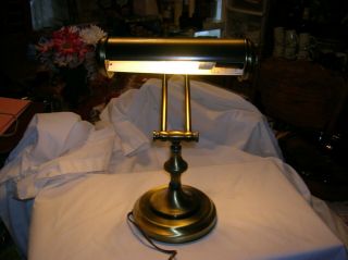 Vintage Piano/ Desk Lamp With A Antique Brass Finished