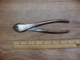 Old Tools,  Diagonal Cutting Pliers,  6112 Sheffield,  Eng. ,  7 - 1/4 ",  Fancy Handles