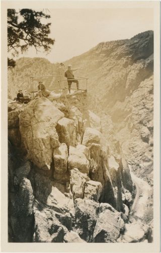 Rppc Photo Postcard Wonder View Royal Gorge Canon City Colorado Gebhardt 1920s B