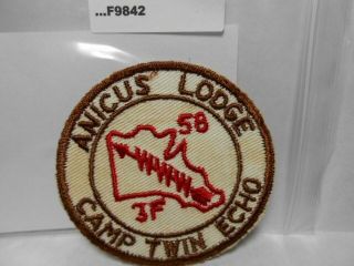 Area 3 - F 1958 Conclave (anicus Lodge 67 Camp Twin Echo Host) F9842