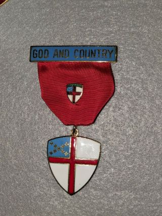 Boy Scout Religious Award Medal - God And Country (episcopal)