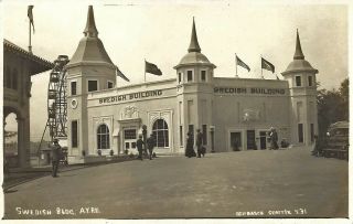 Rare 1909 Seattle Alaska - Yukon - Pacific Exposition Rppc - Swedish Building