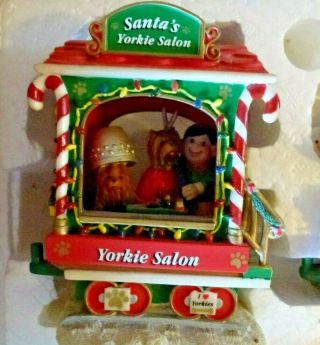 Danbury Yorkshire Terrier Yorkie Christmas Express Train - Retired 7