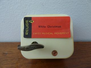 Reuge Swiss Music Box Mechanism Musical Movement White Christmas